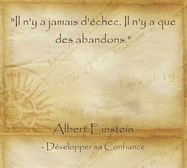 Avoir confiance et continuer citation