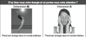 MBTI extraverti versus Introverti