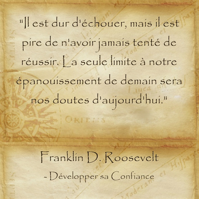 Oser les choses est la meilleure façon de savoir comment être zen