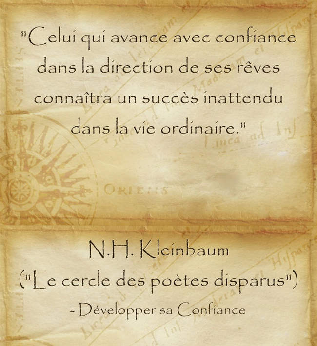 avancer avec confiance