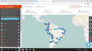 carte de l'Aventure en Amérique du Sud