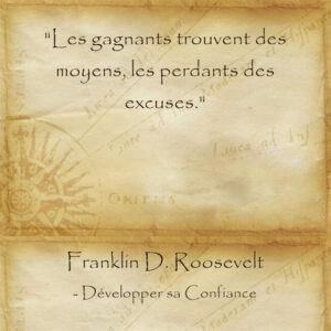 Citation de Roosevelt pour rester optimiste