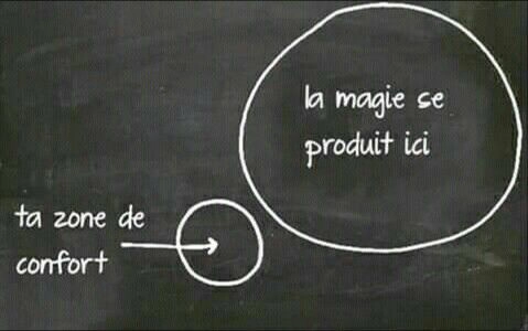 commencer une nouvelle vie pour vivre le bonheur qui se situe en dehors de sa zone de confort