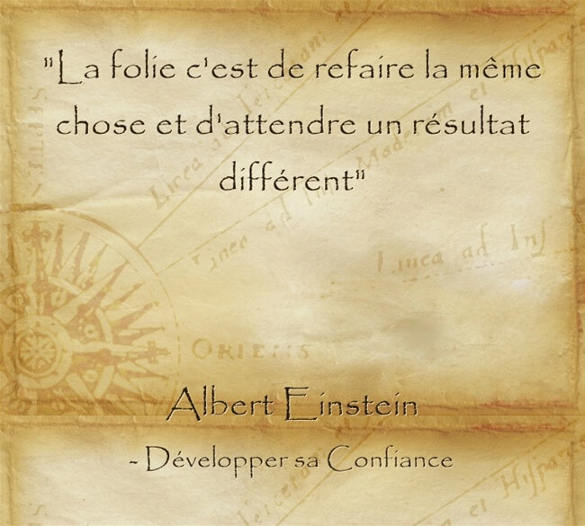 citation d'Albert Einstein qui prouve su'il faut travailler sur sa personnalité pour espérer se développer
