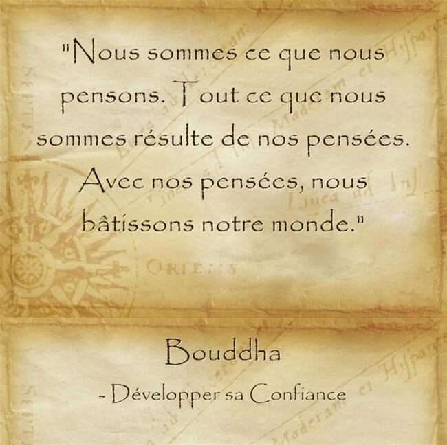 Citation de Bouddha sur la force de la pensée
