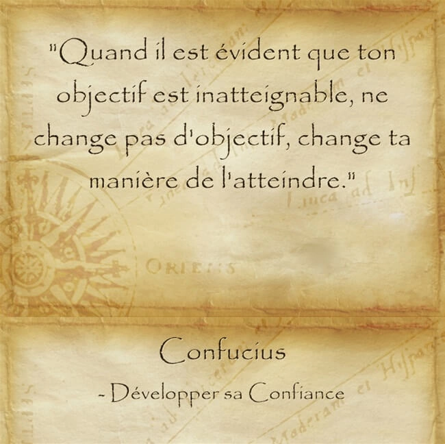Citation de raison de Confucius pour continuer