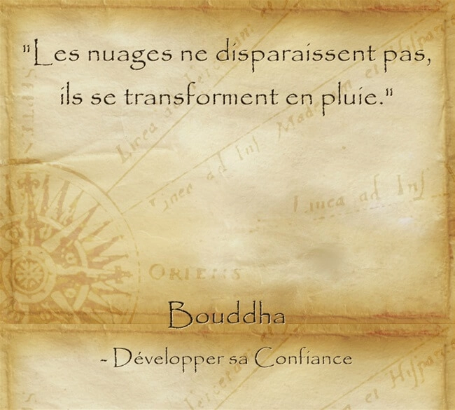 Citation de Bouddha pour croire en l'avenir