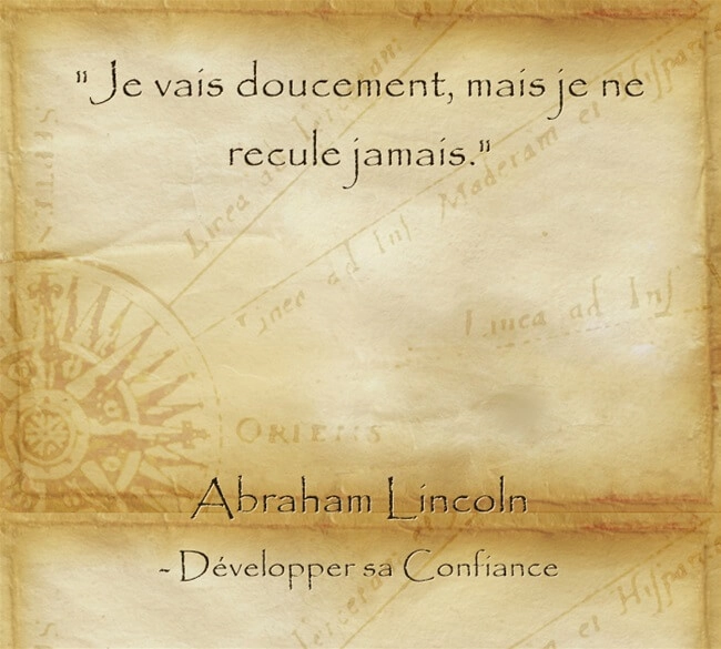 Ciation d'Abraham Lincoln sur l'importance de la persévérance