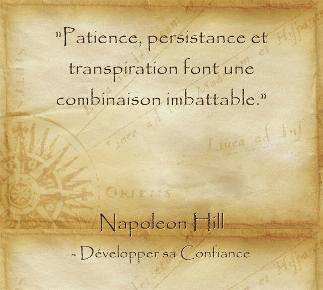 Citation que tout est possible avec de la persévérance et des efforts