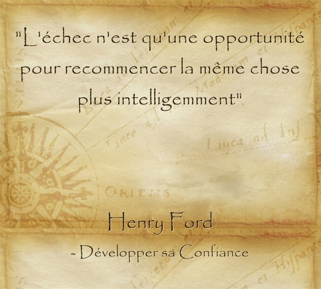 Citation d'Henry Ford pour relativiser l'échec