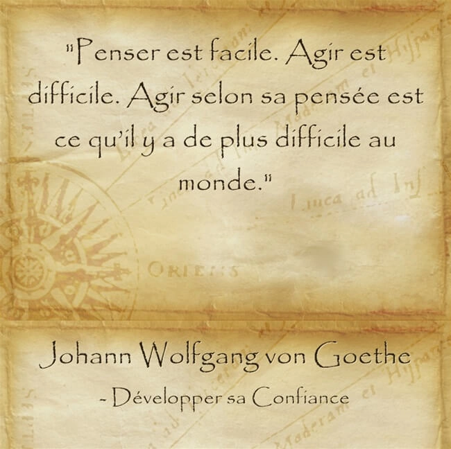 citation de Goethe sur l'importance de passer à l'action pour réaliser ses rêves