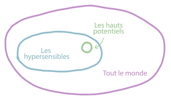 Schéma hypersensibilité & zèbre versus l'hypersensibilité et confiance en soi