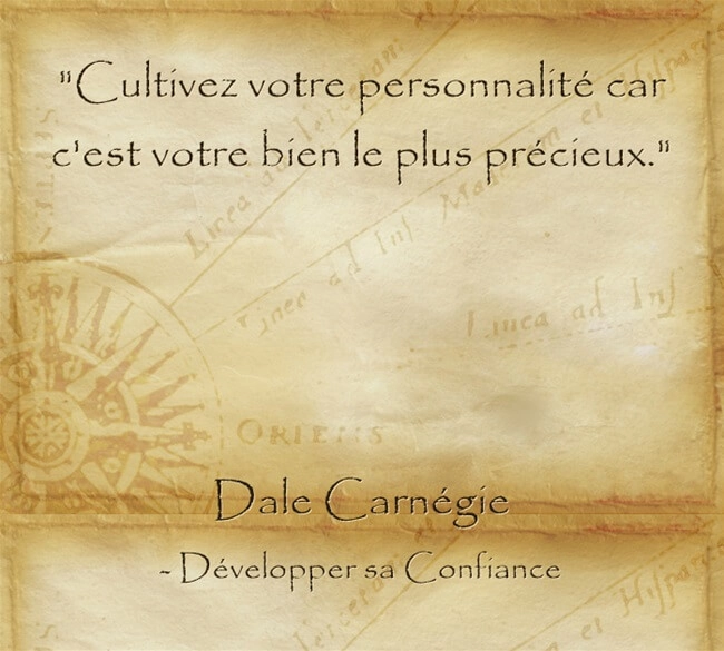 Citation de Dale Carnegie sur l'importance de se développer