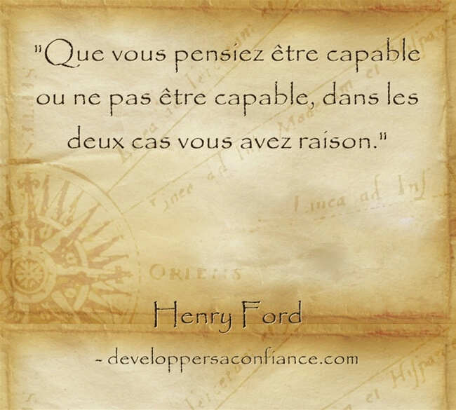 Pensée d'Henry Ford sur la capacité de l'homme