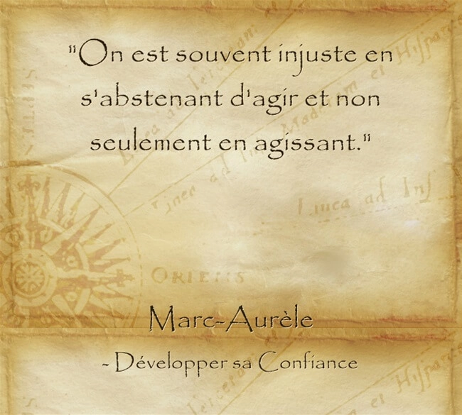 citation de Marc Aurèle sur l'importance de l'action pour être heureux