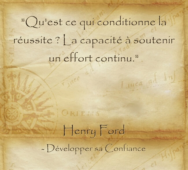 Citation de Ford sur l'importance de la persévérance