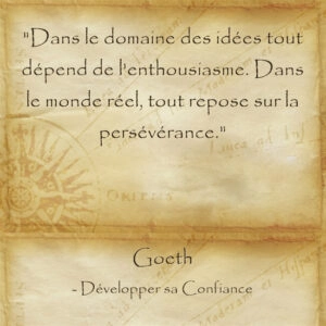 Tout repose sur le fait de ne jamais abandonner