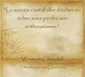 Citation de Churchill pour garder son optimisme dans la difficulté