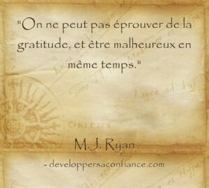 citation sur le pouvoir de la gratitude