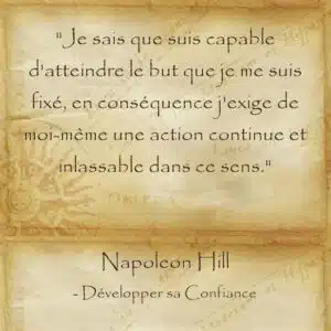 Pensée positive quant à son pouvoir et ses qualités personnelles