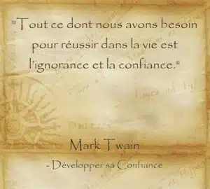 Citation de Mark Twain sur l'importance de rester optimiste dans la vie