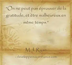 Citation sur le fait de ressentir de la reconnaissance pour être heureux dans la vie