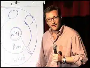 Concept théorique du cercle d'or imaginé par Simon Sinek qui schématise la raison d'être idéale d'un individu
