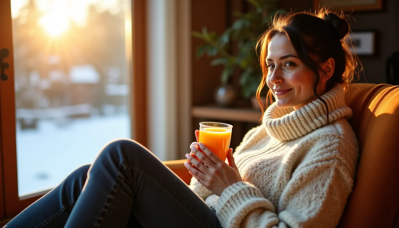 Complément de vitamine D et lumière d'hiver